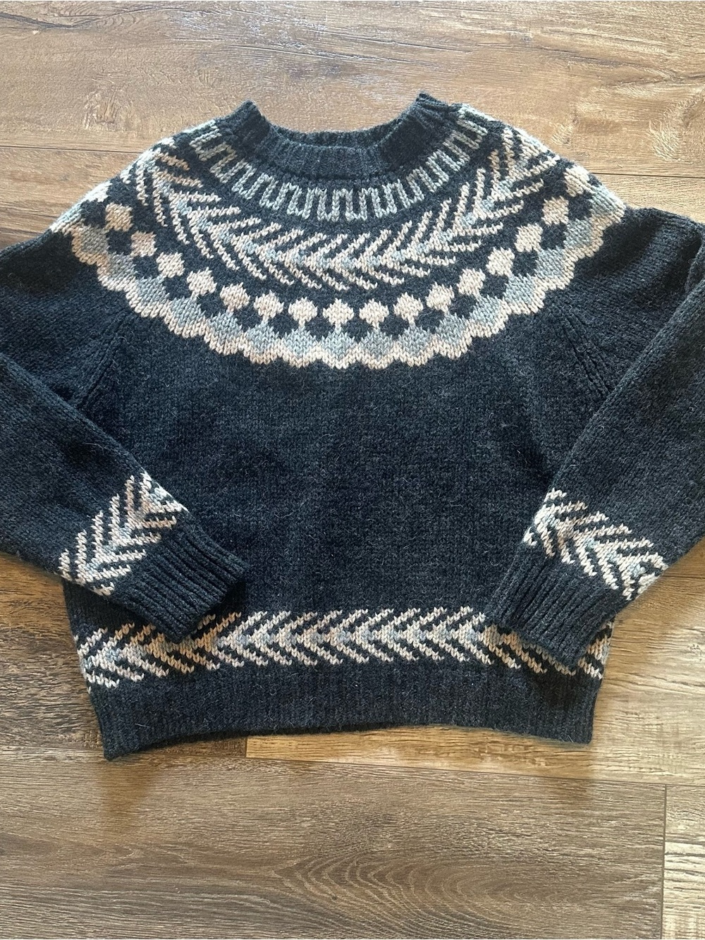 Free People Womens Grey Wool Blend Sweater Size Large